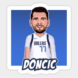 Luka Dončić Cartoon Artwork Sticker